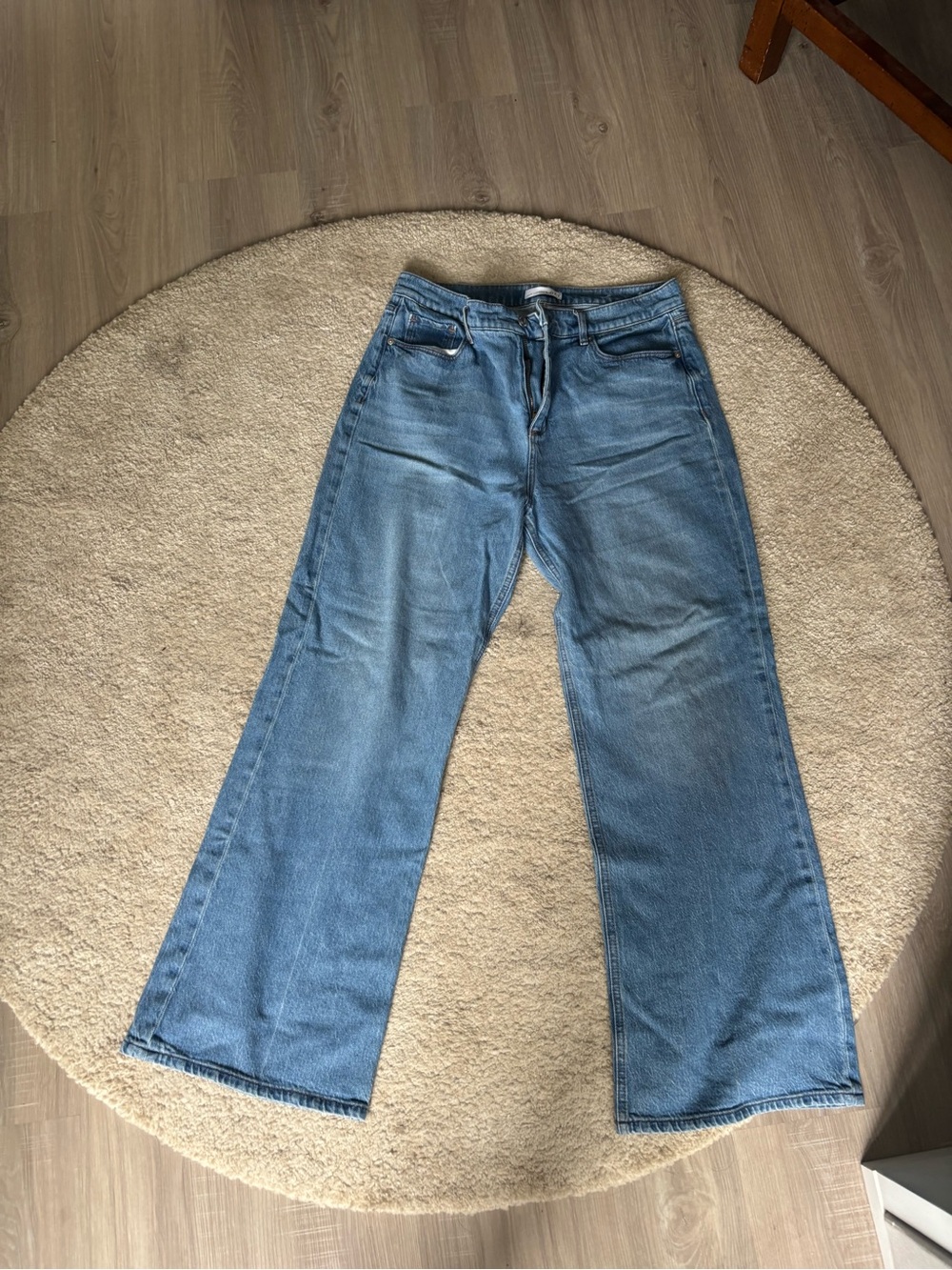 LOFT Wide-Leg Jeans in Light Blue Wash